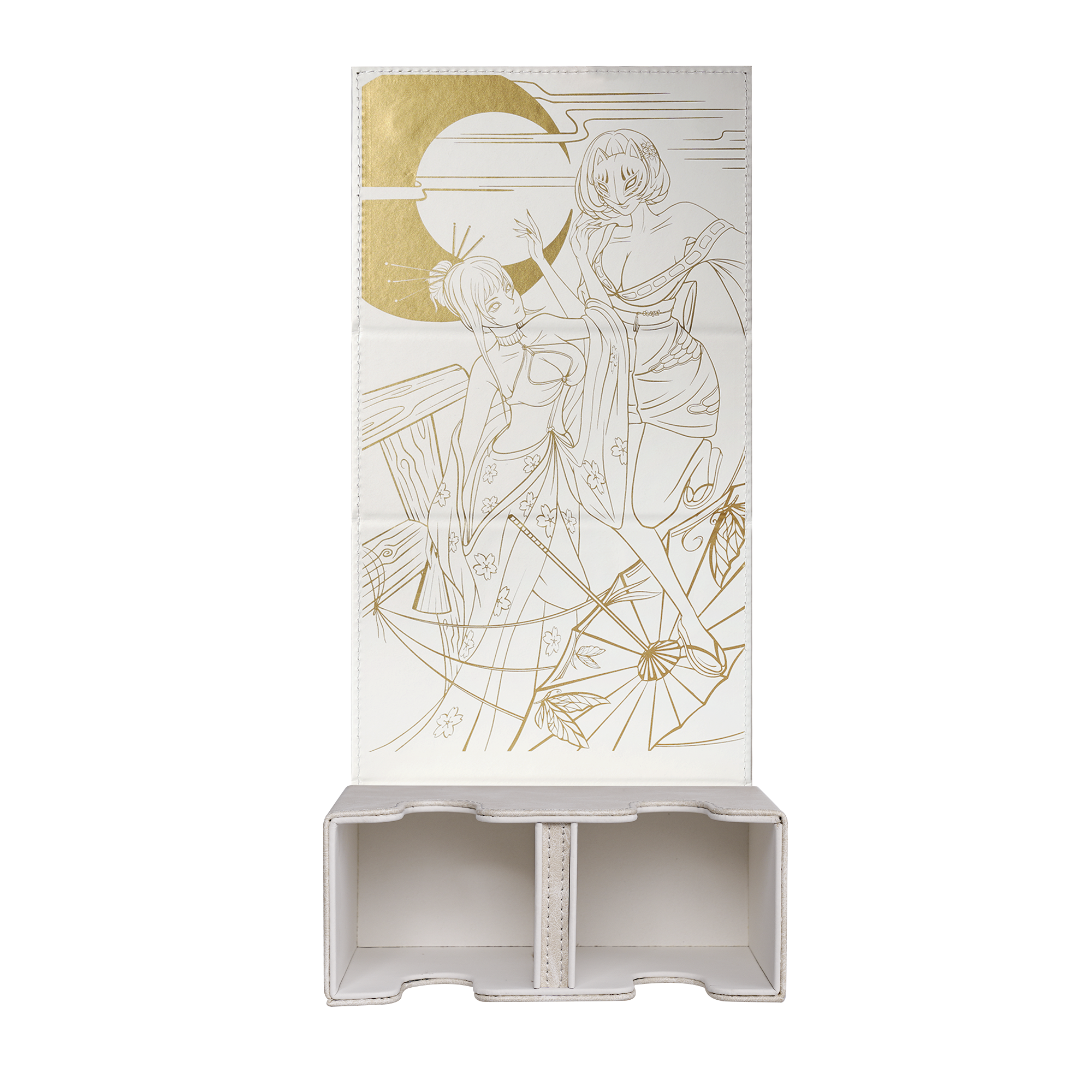 Yōkai Collection: Limited Edition Leather Ivory/Gold 200+ Deck Box 2023
